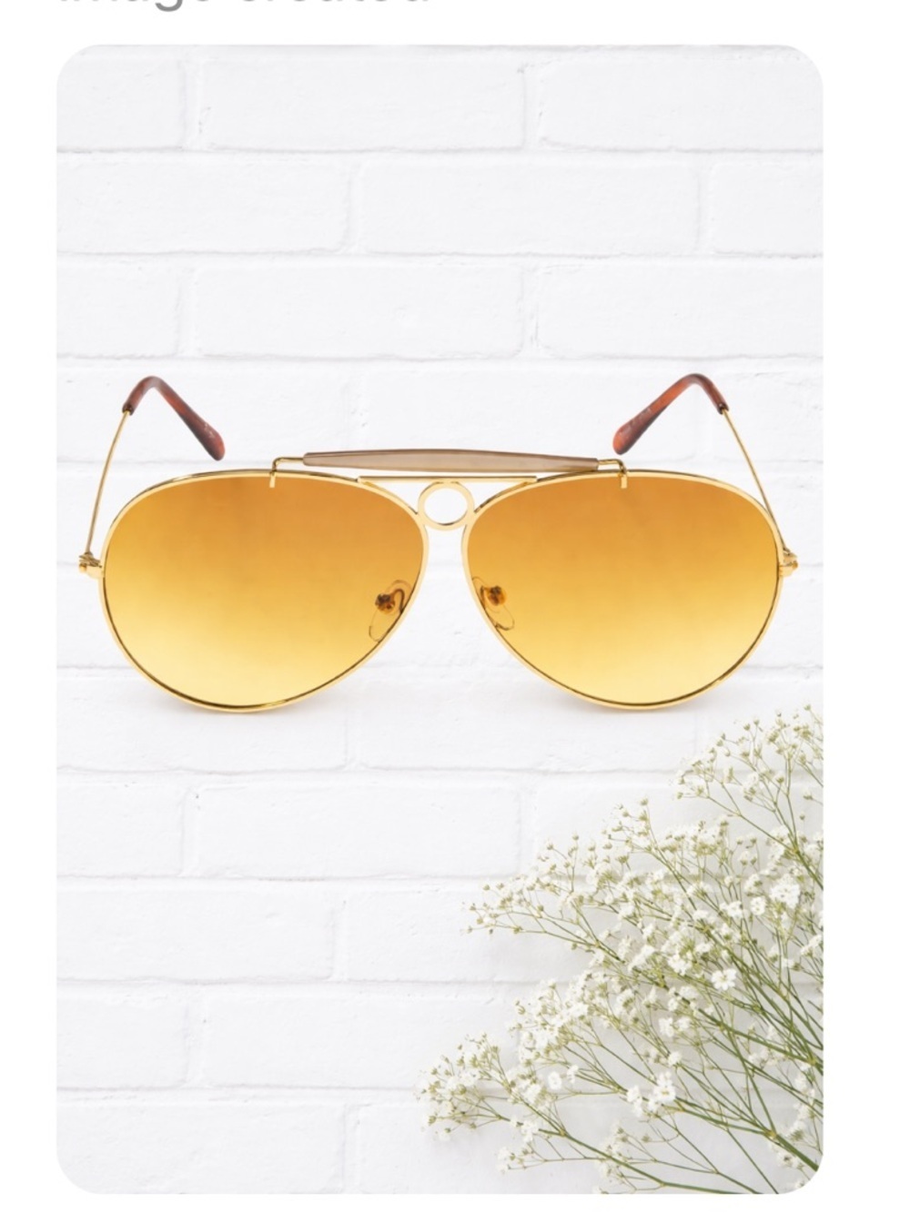 Chloe Romie CE144S 051 Aviator Sunglasses Gold Yellow Mirrored Lens with Case